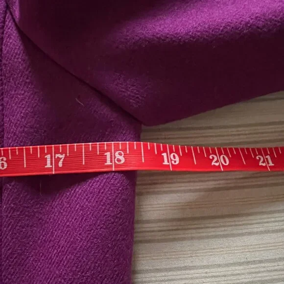 J CREW SILK POMPOM TRIM WOOL ASTRID JACKET SIZE 8 - Picture 7 of 10